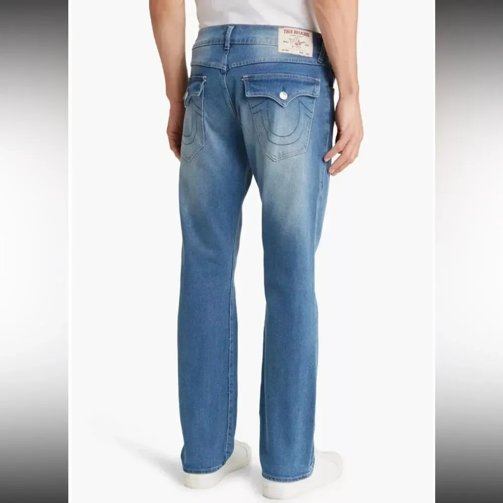 True Religion‎ Men's Men's Ricky Straight Flap Jeans Medium Maze Runner size 34